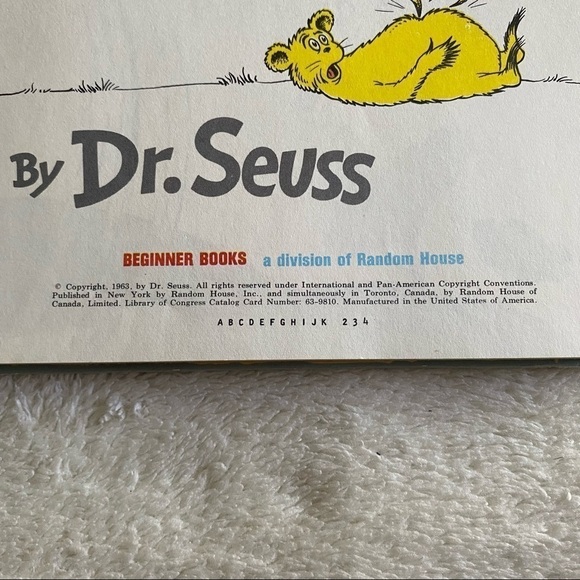 𝅺VINTAGE Hop on Pop By Dr Seuss 1963 Hardcover​​​​​ - Picture 4 of 6